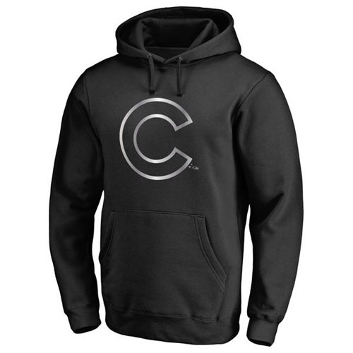 Chicago Cubs Platinum Collection Pullover Hoodie Black